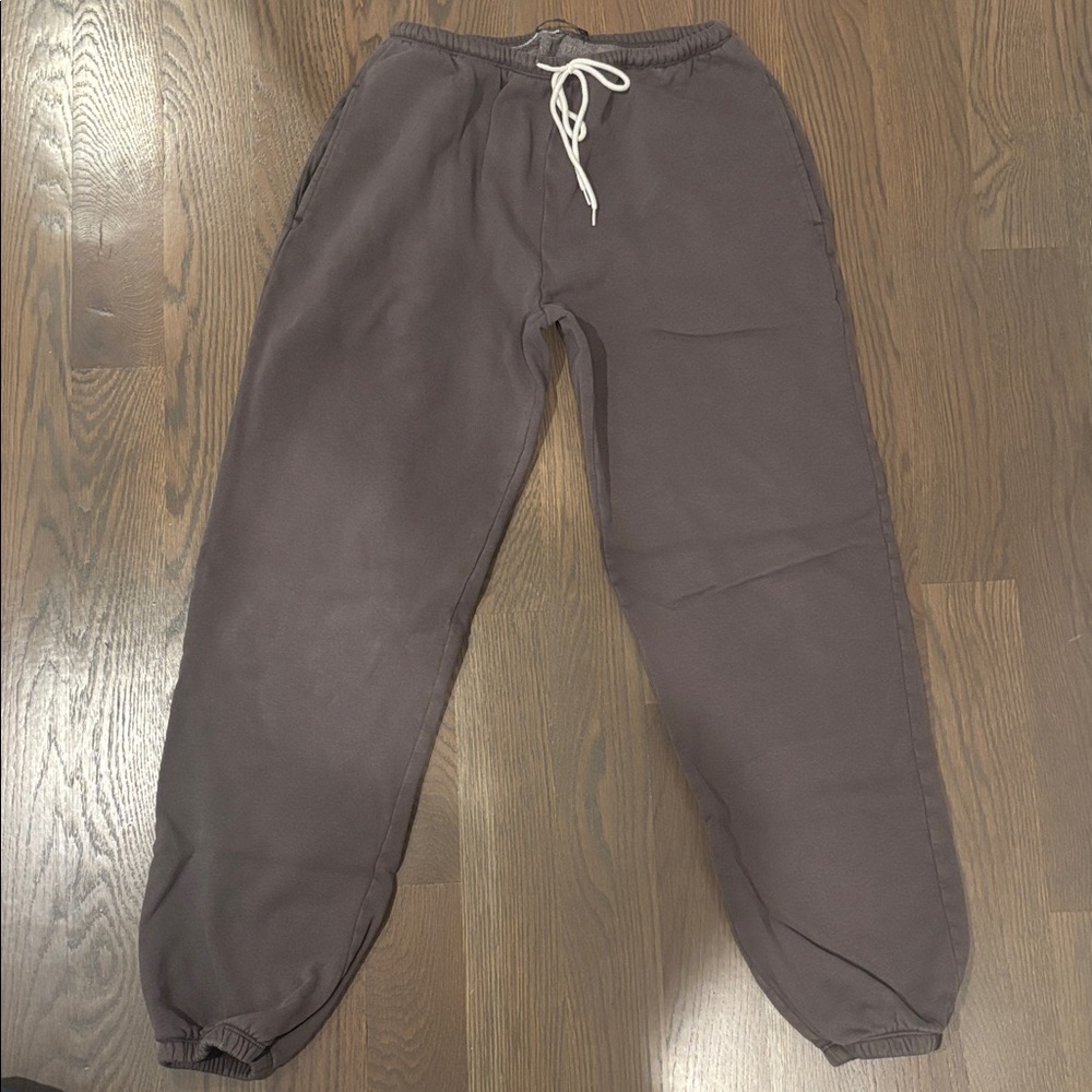 Brandy Melville Dark Grey Cuffed Sweatpants